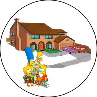 Opłatek na tort Simpsonowie Postacie Postać Bajka