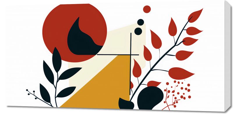 Obraz 100x50cm Ogień i Flora zdjęcie 1