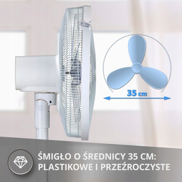 Wentylator stojący podłogowy wiatrak biały 3w1 Haus & Luft HL-WP-01 zdjęcie 9