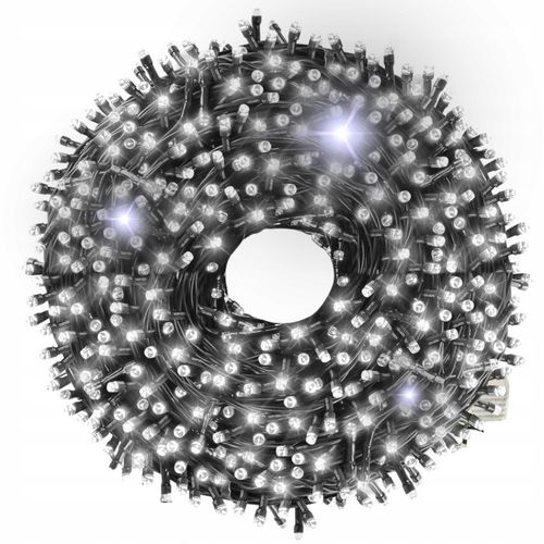 LAMPKI CHOINKOWE ŚWIATEŁKA 300 led BIAŁE ZIMNE ZEWNĘTRZNE WEWNĘTRZNE FLASH na Arena.pl