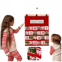 Kalendarz Adwentowy ZRÓB TO SAM Dla Dzieci na Boże Narodzenie Kieszenie XXL
