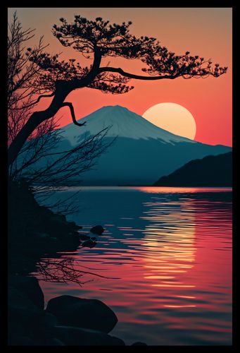 Plakat 30x45cm Góra Wieczorem na Arena.pl