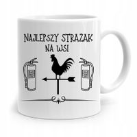 Kubek Prezent Dla Strażaka Najlepszy Na Wsi Z Nadrukiem Ze Zdjęciem