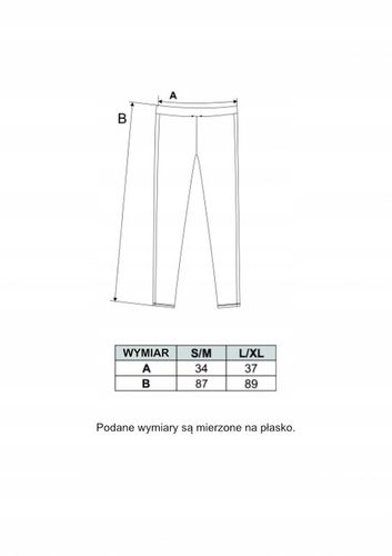 Legginsy z Lampasem Czarne Wysoki Stan Kryjące Miękkie Wygodne MORAJ L/XL na Arena.pl