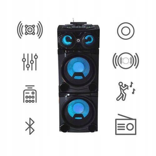GŁOŚNIK BLUETOOTH WIEŻA STEREO MODUŁOWA MANTA CUBE +PILOT +KABLE + MIKROFON na Arena.pl