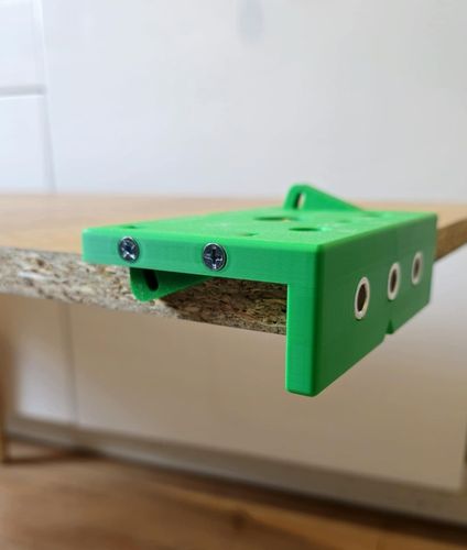 Przymiar z blokadą do wiercenia otworów pod kołki i mimośrody | pyta na Arena.pl