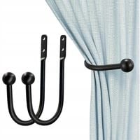 UPIĘCIE do ZASŁON Lova Nest FIRAN HAK HACZYK PRZYKRĘCANY CZARNY v2 2szt