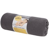 Prześcieradło z dżerseju Comfibeds 140 x 190/200 cm szare z gumką