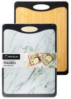 Deska do krojenia dwustronna MARBO bambus marmur 40x30 cm