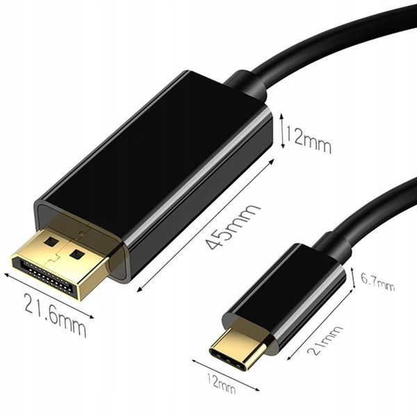 KABEL USB-C 3.1 TYP C DO HDMI 4K ADAPTER 200CM zdjęcie 7