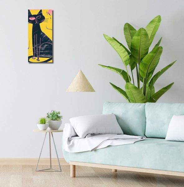 Obraz 20x50cm Kontrastowa Kotka zdjęcie 2