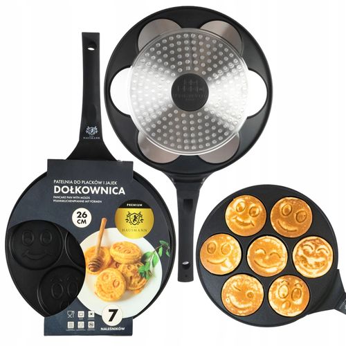 PATELNIA DO NALEŚNIKÓW PLACKÓW PANCAKES JAJEK HAMBURGERÓW ZE WZORAMI EMOJI na Arena.pl