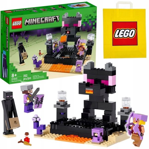 LEGO MINECRAFT 21242 ARENA ENDU SMOCZY ŁUCZNIK + Torba prezentowa zdjęcie 1