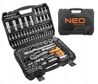 NEO TOOLS Zestaw kluczy 108 elementów 1/2 1/4 10-212 WALIZKA NASADKI KPL