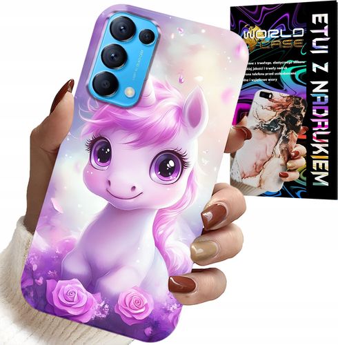 ETUI DO OPPO FIND X3 LITE - SŁODKI JEDNOROŻEC, WZORY DLA DZIECI CASE na Arena.pl