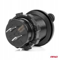 Ładowarka samochodowa z gniazdami USB wodoodporna 3.1A 2xUSB 12V 24V AMIO-0