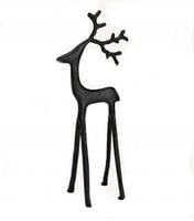 Renifer metalowy czarny 40 cm