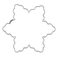 Wykrawacz do ciastek stalowy gwiazda falista 6 cm