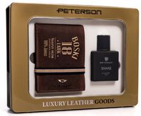 Zestaw portfel grawerowany + perfumy PREZENT 18tka