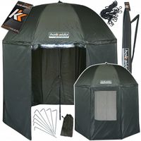 PARASOL WĘDKARSKI PEŁNY NAMIOT 250CM GUMA PARASOL DLA ZADAŃ SPEC. +