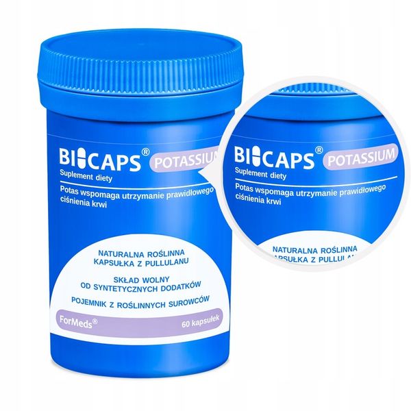 FORMEDS BICAPS POTASSIUM CYTRYNIAN POTASU 1000 MG zdjęcie 4