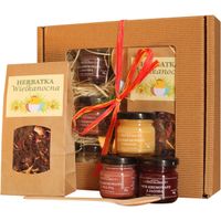 Prezent na Wielkanoc zestaw Kosz prezentowy wielkanocny Upominek zajączka