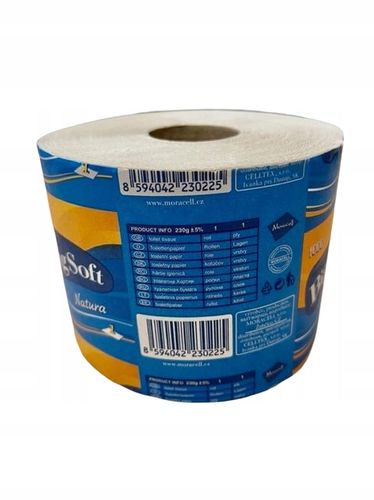 Papier toaletowy ekologiczny szary DUŻA ROLKA Big Soft 80 metrów 30 rolek na Arena.pl