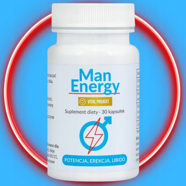 MAN ENERGY TABLETKI NA POTENCJĘ EREKCJĘ LIBIDO POZIOM TESTOSTERONU WZWÓD zdjęcie 7