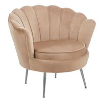 fotel krzesło welurowe cappuccino to salonu duży muszelka furnitex