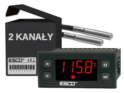 podwójny REGULATOR TEMPERATURY TERMOSTAT czujnik zdjęcie 1