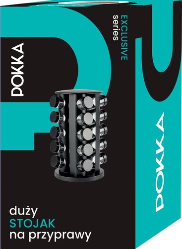 STOJAK NA PRZYPRAWY ORGANIZER 20 SZKLANE SŁOICZKI POJEMNIKI + NAKLEJKI na Arena.pl