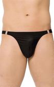 stringi satynowe z rozpięciami softline 4432 czarne l