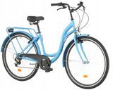 Rower miejski Citybike 28 cali damski Niebieski