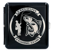 Papierośnica z Gotowym Grawerem dla Fana Łowienia