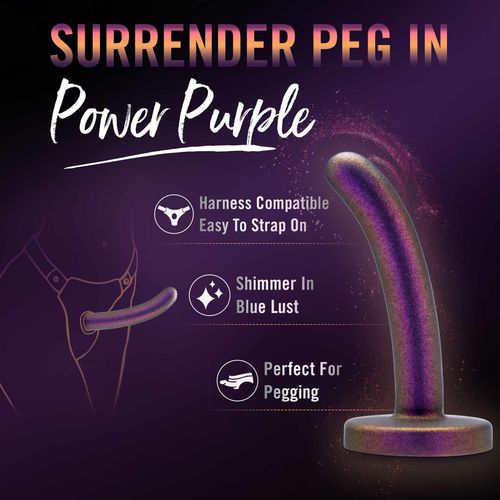 dildo silikonowe temptasia surrender peg beginner fioletowe 12 cm na Arena.pl