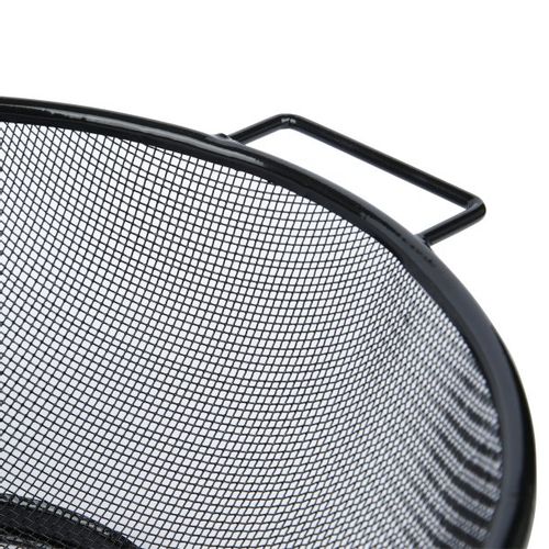 Cedzak z rączkami durszlak Blackline 24,5 x 9,6 cm stal nierdzewna czarny na Arena.pl