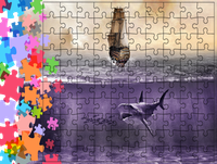 Puzzle tradycyjne Zwierzęta - Rekin