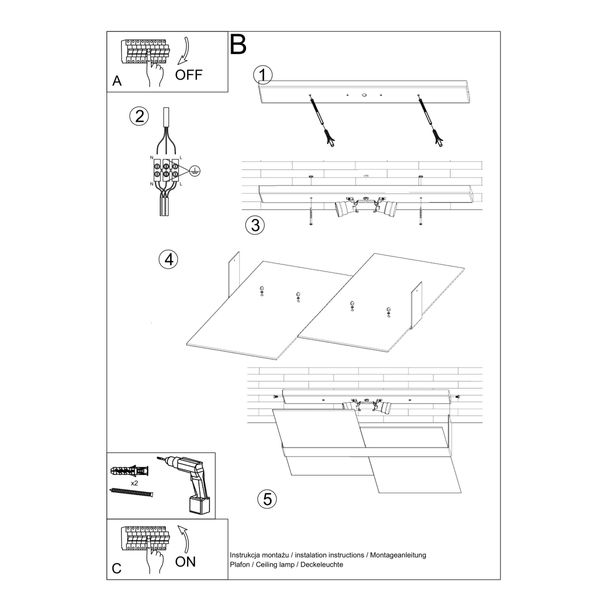 Plafon MASSIMO chrom zdjęcie 5