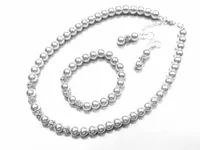 KOMPLET PERŁY KORALE SREBRO KULKI SHAMBALLA KOLORY