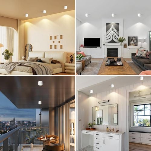 Lampa Sufitowa Spot LED Natynkowa GX53 9W IP44 3 Barwy Aluminium Biała na Arena.pl