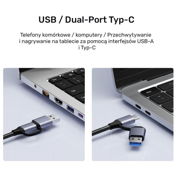Unitek Grabber video USB-C/A, 4K HDMI 1.4b zdjęcie 11