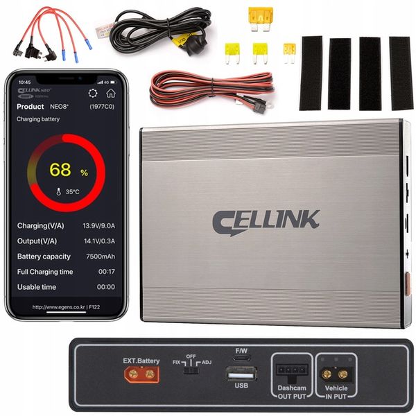 Cellink Neo8+ POWERBANK do kamer samochodowych zdjęcie 1