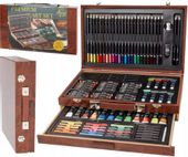 ZESTAW DO MALOWANIA I RYSOWANIA XL W WALIZCE 97el.