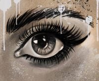 FOTOTAPETY na wymiar mural oko kobiety 380x256