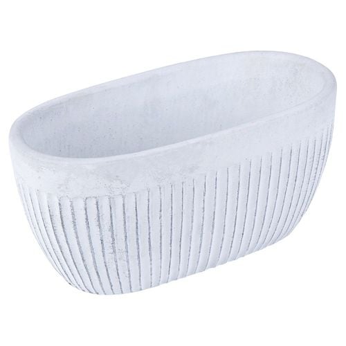 Doniczka ceramiczna biała 26x13 cm na Arena.pl