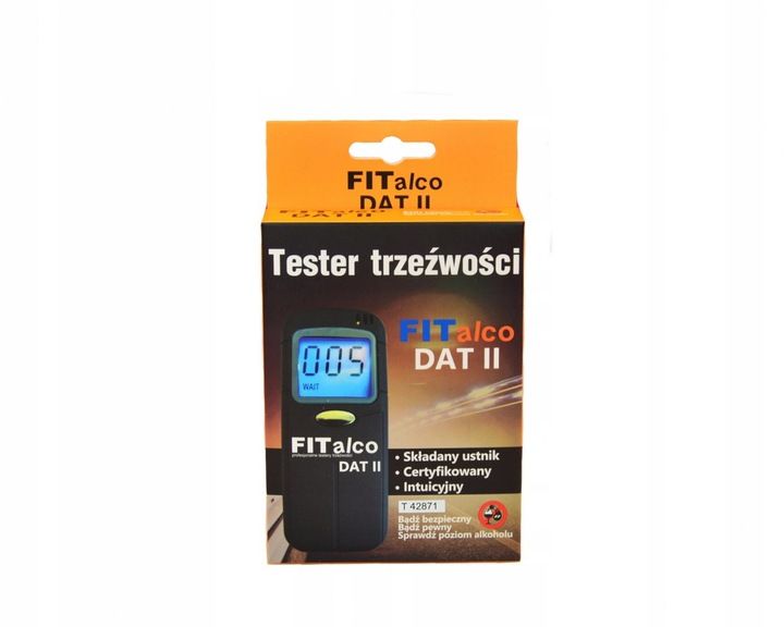 Alkomat FitAlco Dat II LCD LED + Ustniki + Gratis zdjęcie 6
