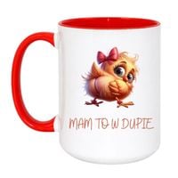 MAM TO W DUPIE Wzór - Duży Biało-Czerwony 450 ml