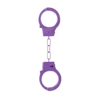 ouch! metalowe kajdanki z szybkim zwalnianiem - model dla początkujących