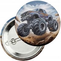 Przypinka z agrafką 59mm - AUTO MONSTER TRUCK