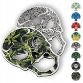 OTWIERACZ DO BUTELEK PIWA KAPSLI CZASZKA METALOWY